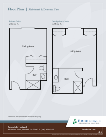 Floorplan of Brookdale Hartwell, Assisted Living, Hartwell, GA 3