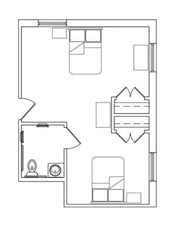 Floorplan of Charter Senior Living of Vernon Hills, Assisted Living, Vernon Hills, IL 3