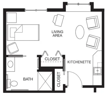 Floorplan of Chrisoma West, Assisted Living, Holdrege, NE 2