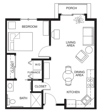 Floorplan of Chrisoma West, Assisted Living, Holdrege, NE 3