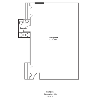 Floorplan of Commonwealth Senior Living at Hampton, Assisted Living, Hampton, VA 3