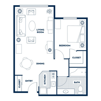 Floorplan of Fairwinds - Brittany Park, Assisted Living, Woodinville, WA 2