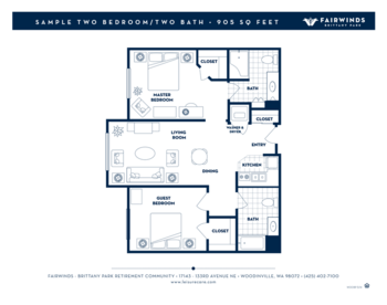 Floorplan of Fairwinds - Brittany Park, Assisted Living, Woodinville, WA 5