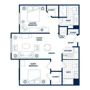 Floorplan of Fairwinds - Brittany Park, Assisted Living, Woodinville, WA 6