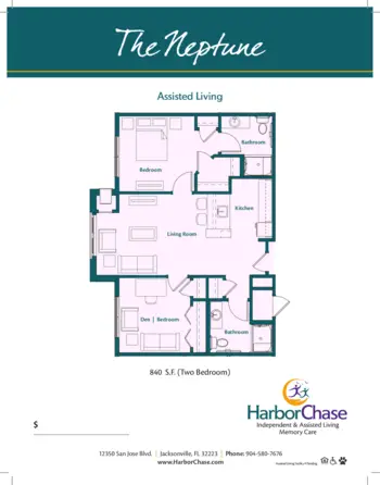 Floorplan of HarborChase of Mandarin, Assisted Living, Jacksonville, FL 2