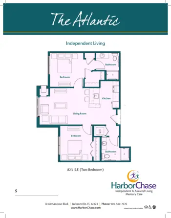 Floorplan of HarborChase of Mandarin, Assisted Living, Jacksonville, FL 4