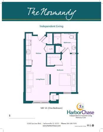 Floorplan of HarborChase of Mandarin, Assisted Living, Jacksonville, FL 5