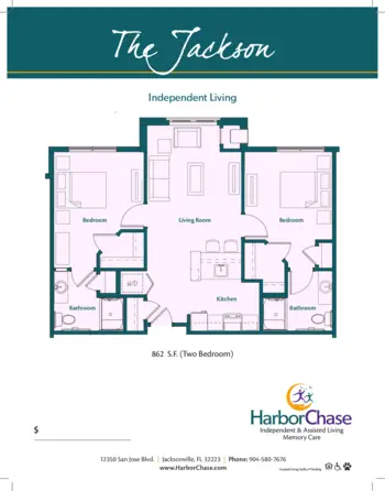 Floorplan of HarborChase of Mandarin, Assisted Living, Jacksonville, FL 7