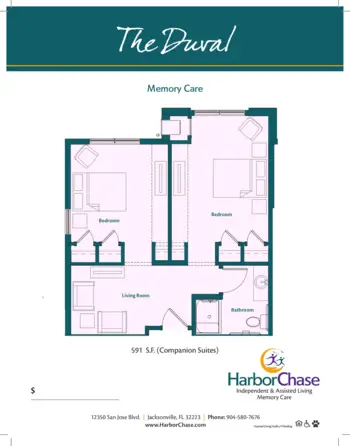 Floorplan of HarborChase of Mandarin, Assisted Living, Jacksonville, FL 8