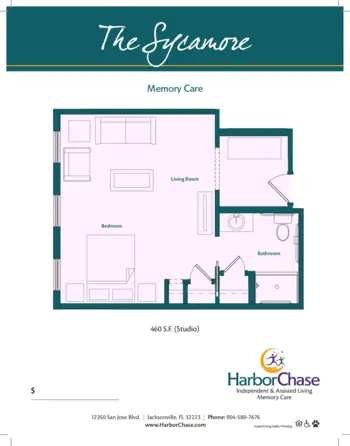 Floorplan of HarborChase of Mandarin, Assisted Living, Jacksonville, FL 10