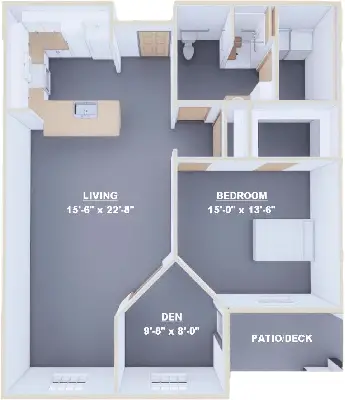 Floorplan of Huber Heights Danbury, Assisted Living, Tipp City, OH 2