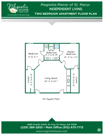 Floorplan of Magnolia Manor of St. Mary's, Assisted Living, Saint Marys, GA 2