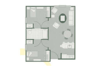 Floorplan of Morningside of Camden, Assisted Living, Camden, SC 3