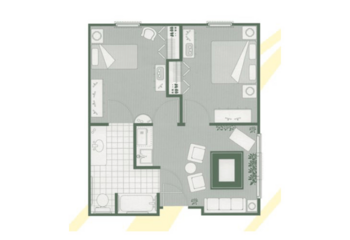 Floorplan of Morningside of Camden, Assisted Living, Camden, SC 4