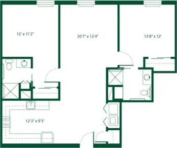 Floorplan of Providence Place of Chambersburg, Assisted Living, Chambersburg, PA 2