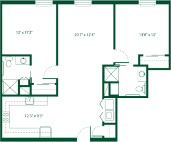 Floorplan of Providence Place of Chambersburg, Assisted Living, Chambersburg, PA 8