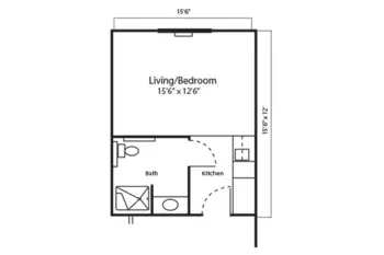 Floorplan of Quail Ridge, Assisted Living, Memory Care, Pocatello, ID 1