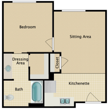 Floorplan of River Bend Assisted Living, Assisted Living, Memory Care, Rochester, MN 2