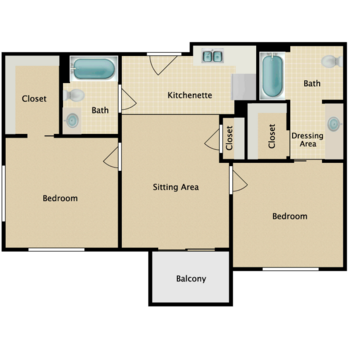 Floorplan of River Bend Assisted Living, Assisted Living, Memory Care, Rochester, MN 5