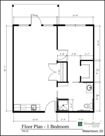 Floorplan of Stoneybrook Suites of Watertown, Assisted Living, Watertown, SD 4