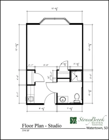 Floorplan of Stoneybrook Suites of Watertown, Assisted Living, Watertown, SD 11