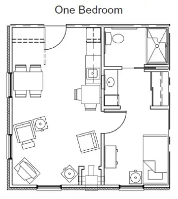 Floorplan of Sunnybrook of Burlington, Assisted Living, Memory Care, Burlington, IA 1