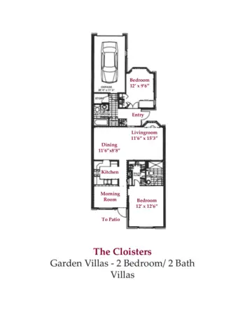 Floorplan of The Cloisters of Deland, Assisted Living, Deland, FL 4
