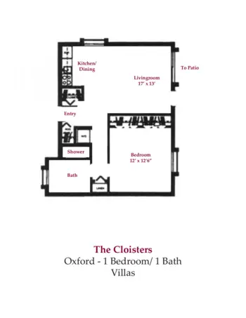 Floorplan of The Cloisters of Deland, Assisted Living, Deland, FL 8