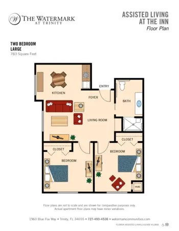 Floorplan of The Watermark at Trinity, Assisted Living, Trinity, FL 4