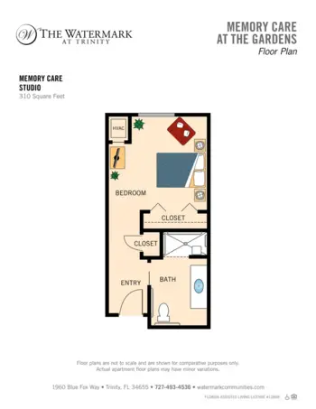 Floorplan of The Watermark at Trinity, Assisted Living, Trinity, FL 19