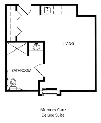 Floorplan of Vintage Gardens, Assisted Living, Memory Care, Saint Joseph, MO 4