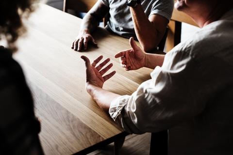 People sitting at table